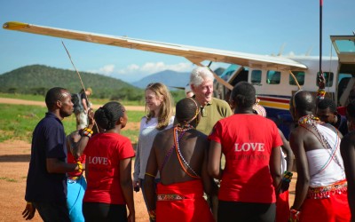 Bill and Chelsea Clinton’s Visit to Save the Elephants